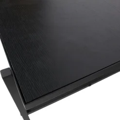 WOOOD Turn Around Bijzettafel - Hout/Metaal - Zwart - 40x50x44