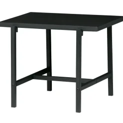 WOOOD Turn Around Bijzettafel - Hout/Metaal - Zwart - 40x50x44