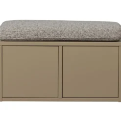 WOOOD Turner Opbergbank Incl. Kussen- Grenen - Mud - 47x80x44