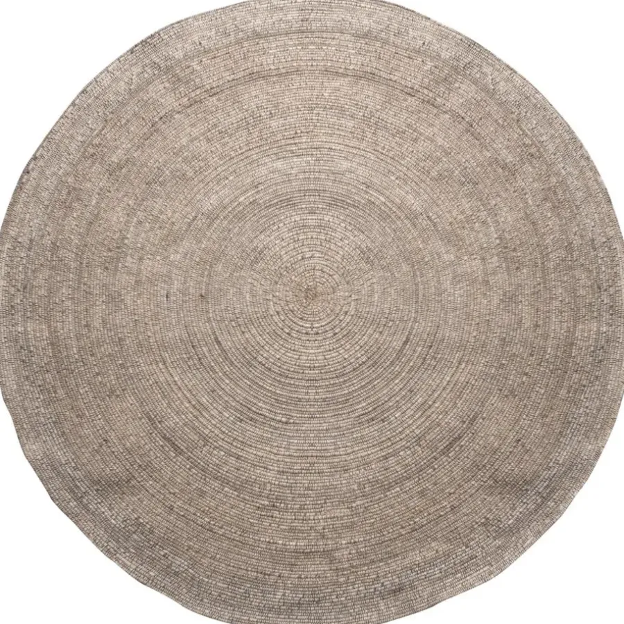 WOOOD Utopia Vloerkleed - Wol/Katoen - Naturel - 1x200x200
