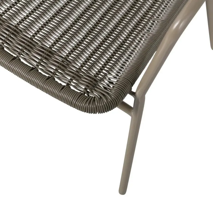 Tuinstoelen-WOOOD Weston Stoelen Buiten - Rattan/Metaal - Jungle - Set van 4