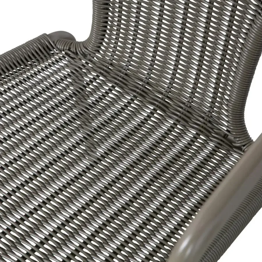 Tuinstoelen-WOOOD Weston Stoelen Buiten - Rattan/Metaal - Jungle - Set van 4