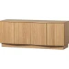 Tv Meubels-WOOOD Zuma tv-meubel - Push-To-Open - Eiken - Transparant - 52x133x45