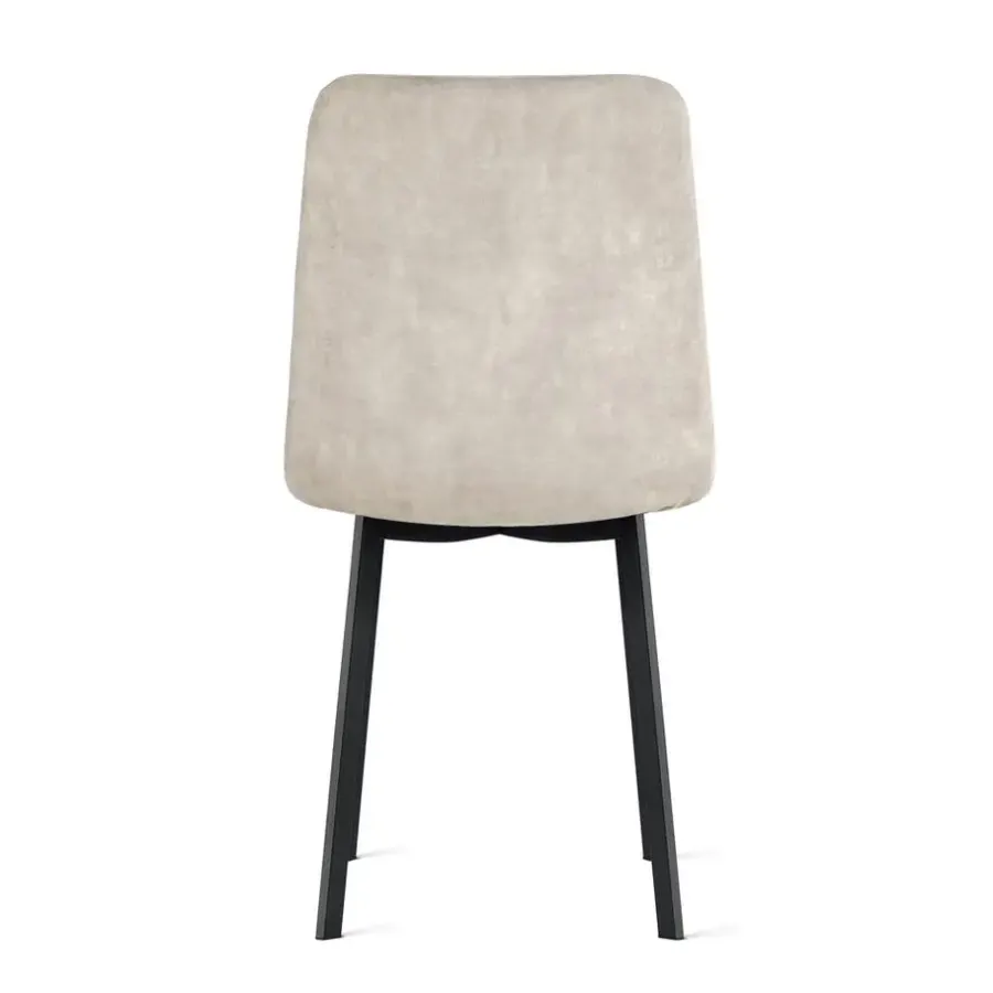 HomeMixx 2x Eetkamerstoel Minsk Fluweel Beige