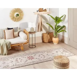Beliani YANOBA - Loper - Beige - 80 x 300 cm - Katoen