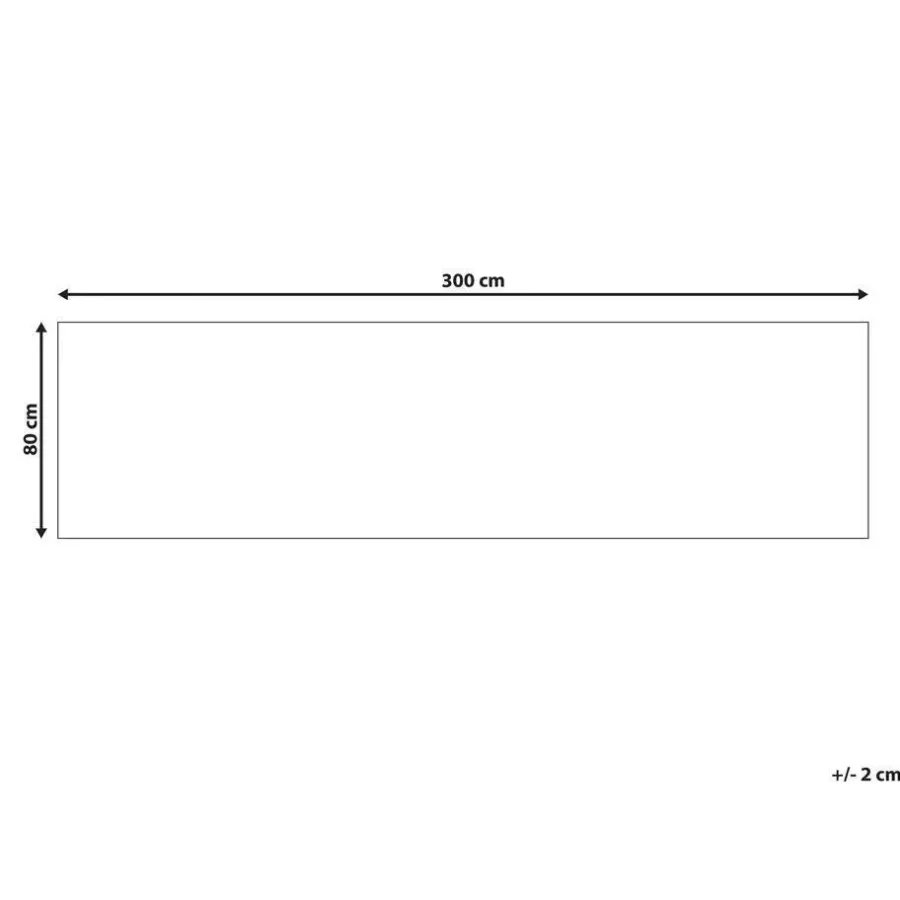 Beliani YANOBA - Loper - Beige - 80 x 300 cm - Katoen