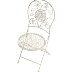 Bistro- & Balkonsets-Leen Bakker YAVIZA - Set van 2 tuinstoelen - Lichtbeige - IJzer