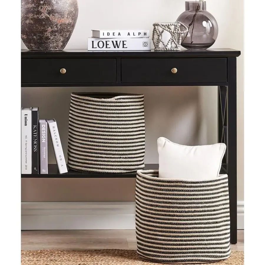 Beliani YERKOY - Mand set van 2 - Beige - Katoen