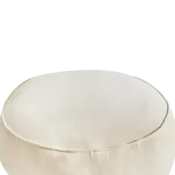 Leen Bakker YULLE - Poef - Lichtbeige - Fluweel