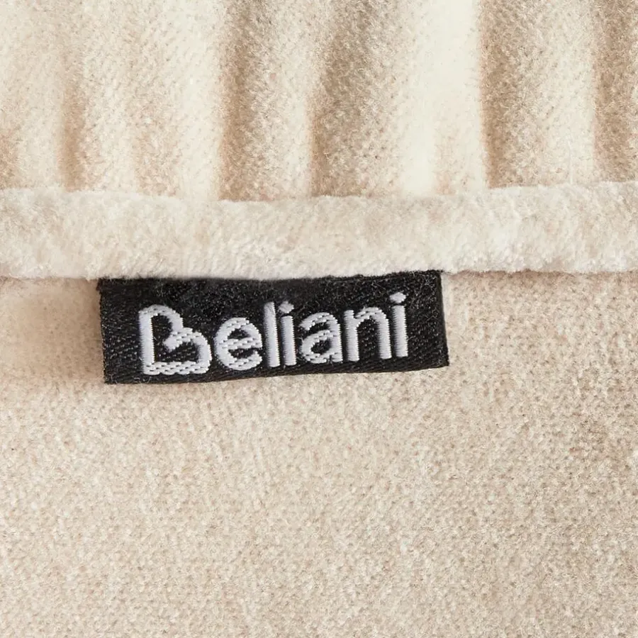 Leen Bakker YULLE - Poef - Lichtbeige - Fluweel