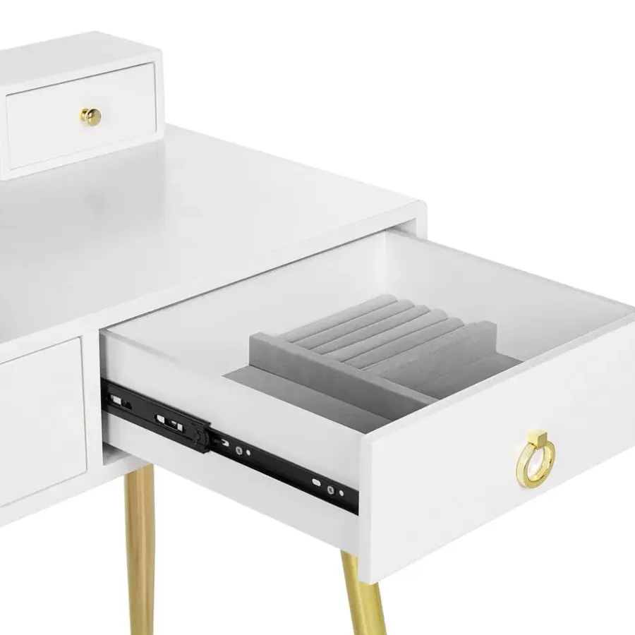 Beliani YVES - Kaptafel - Wit - MDF