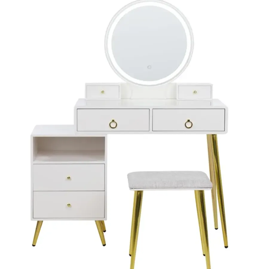 Beliani YVES - Kaptafel - Wit - MDF