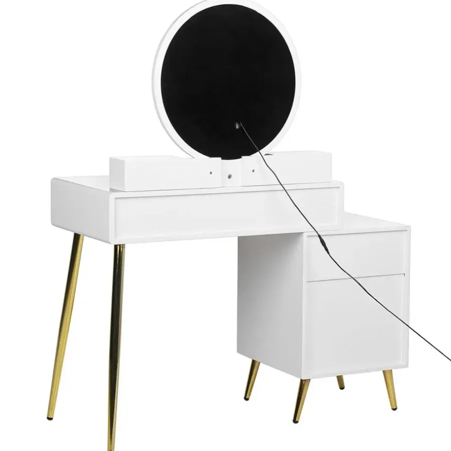 Beliani YVES - Kaptafel - Wit - MDF