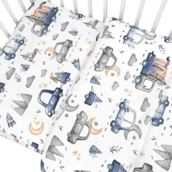 Kinderdekbedovertrekken-Zavelo Ledikant Dekbedovertrek Cars Blauw 100 x 135 cm