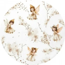 Kinderdekbedovertrekken-Zavelo Peuter Dekbedovertrek Fairy Beige 120 x 150 cm