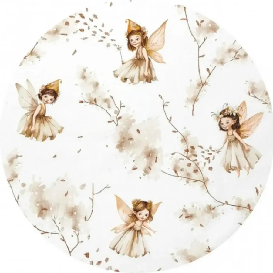Kinderdekbedovertrekken-Zavelo Peuter Dekbedovertrek Fairy Beige 120 x 150 cm
