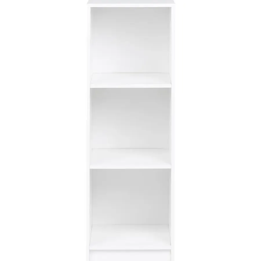 Leen Bakker ZEHNA - Boekenkast 3 planken - Wit - 40 x 40 cm - Vezelplaat