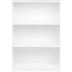 Boekenkasten|Boekenkasten-Leen Bakker ZEHNA - Boekenkast 3 planken - Wit - 80 x 40 cm - Vezelplaat