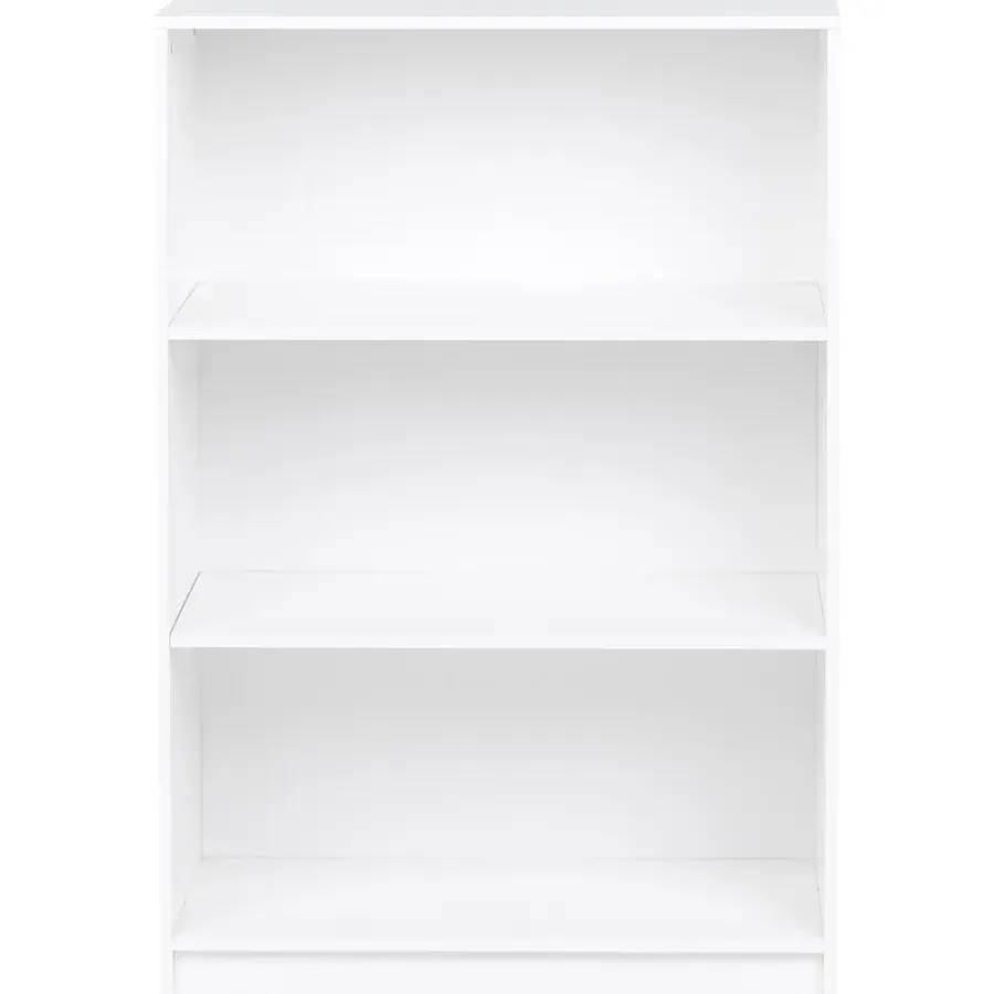 Boekenkasten|Boekenkasten-Leen Bakker ZEHNA - Boekenkast 3 planken - Wit - 80 x 40 cm - Vezelplaat
