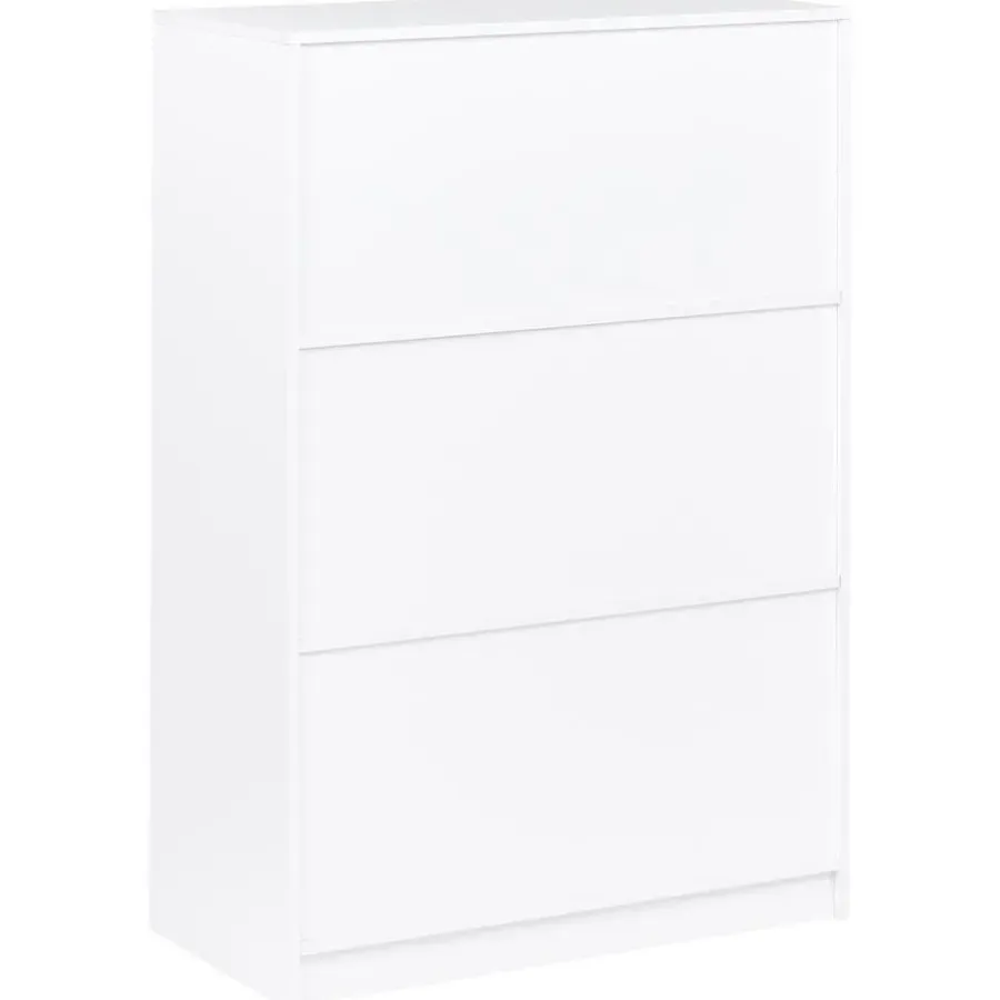 Boekenkasten|Boekenkasten-Leen Bakker ZEHNA - Boekenkast 3 planken - Wit - 80 x 40 cm - Vezelplaat