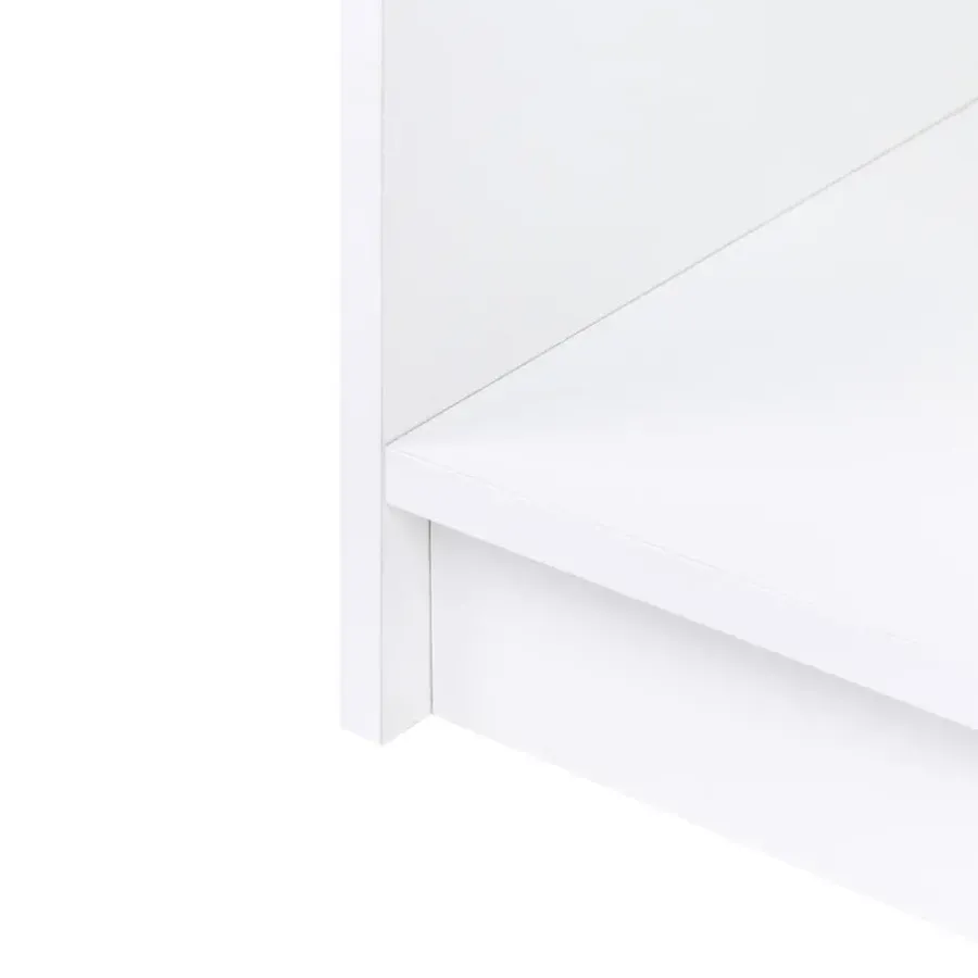 Boekenkasten|Boekenkasten-Leen Bakker ZEHNA - Boekenkast 3 planken - Wit - 80 x 40 cm - Vezelplaat
