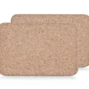 Zeller Placemat - 2x stuks - bruin - kurk - 30 x 20