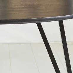 Industriële Eettafels|Ovale Eettafels-Dimehouse Zwart ovale eettafel Cesar 230x100 cm - Mangohout - Zwart