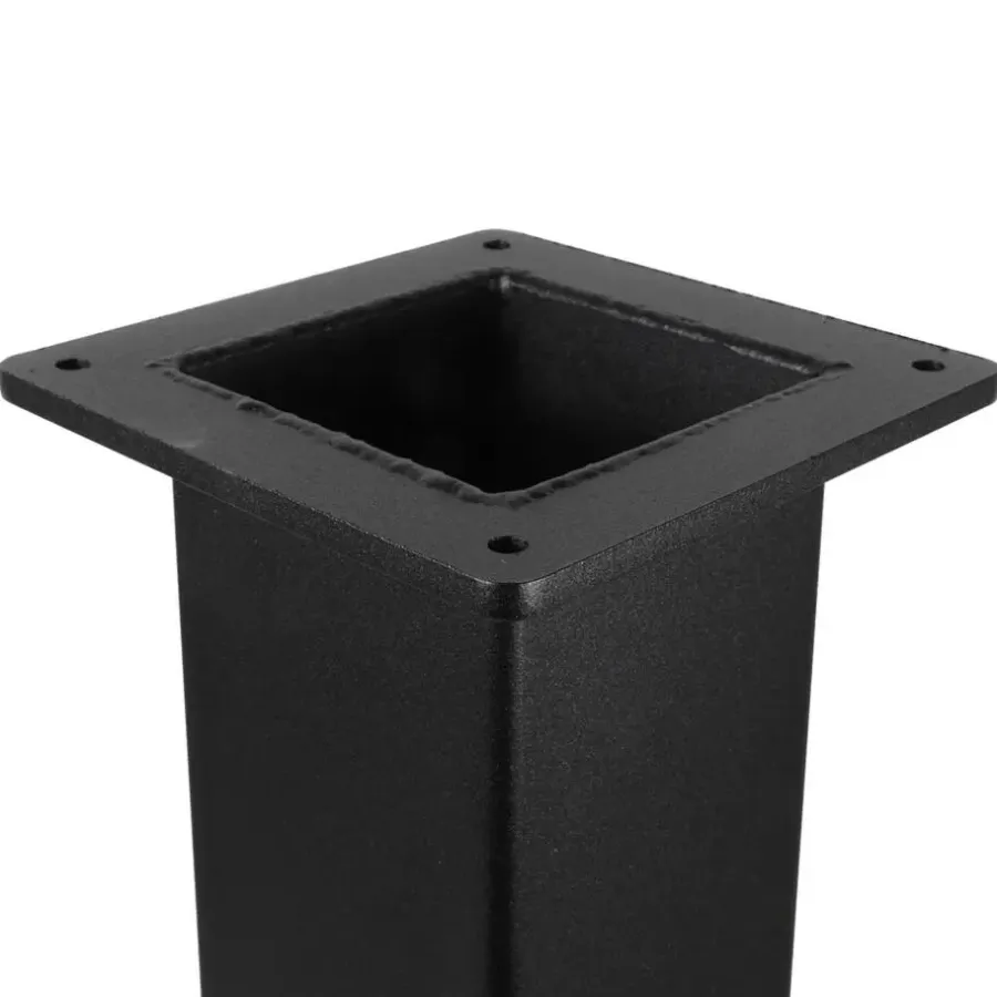 IVOL Zwarte Tafelpoot Vierkant - 80 x 80 x 720 mm