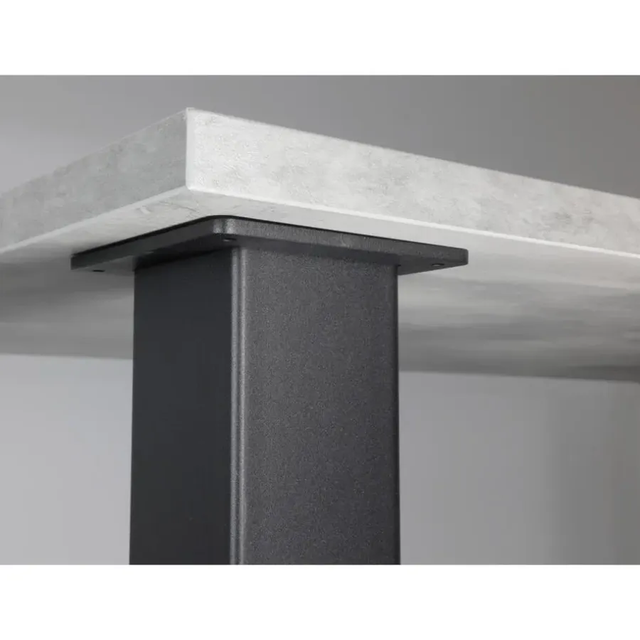 IVOL Zwarte Tafelpoot Vierkant - 80 x 80 x 720 mm