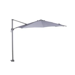 Garden Impressions Zweefparasol Hawaii S - met voet en hoes - Lichtgrijs - 300 cm
