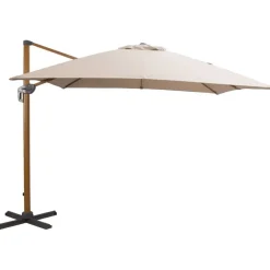 Leen Bakker Zweefparasol Nancy - taupe - 300x300 cm