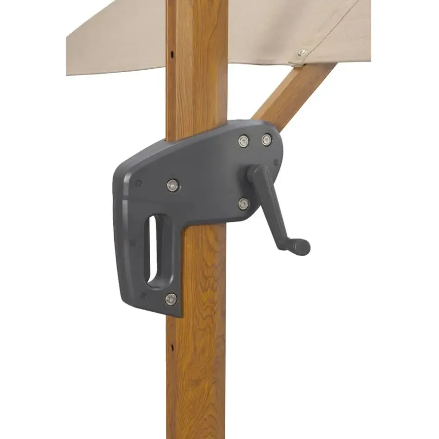 Leen Bakker Zweefparasol Nancy - taupe - 300x300 cm