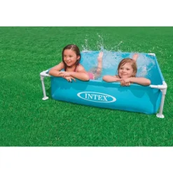 Zwembaden En Accessoires-INTEX Zwembad blauw - 122x122x30 cm