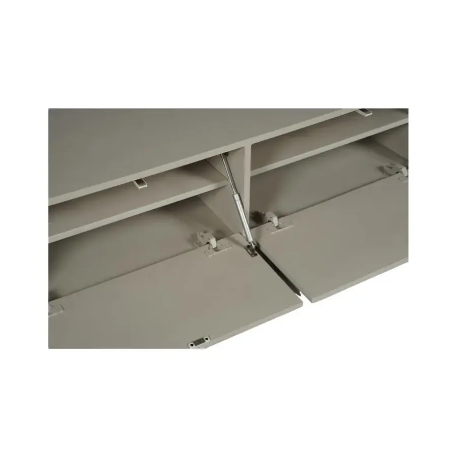Tv Meubels-StarFurn Zwevend Tv-Meubel Beige Mangohout - 160x35x30cm - 3 Deuren - Vision